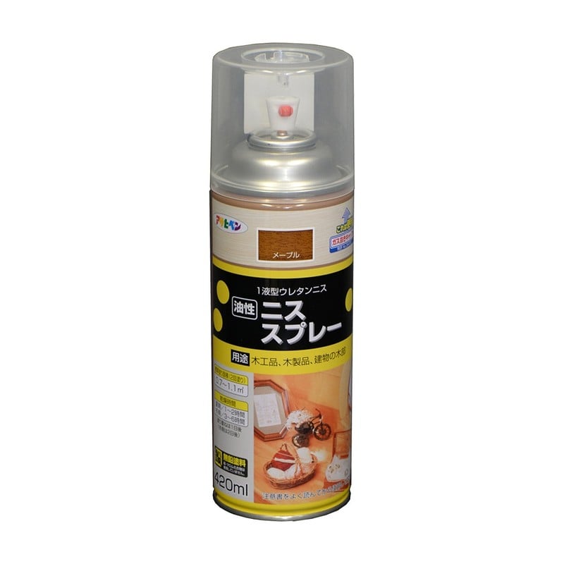 アサヒペン 9010407 ニススプレー 420mL メープル 1個（ご注文単位1個）【直送品】