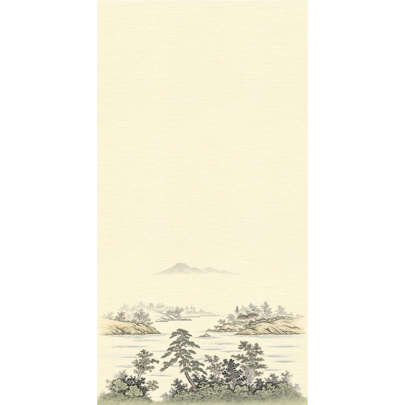 アサヒペン 9015214 EXアイロン貼糸入りふすま紙95×180cm 水明 #091 1個(ご注文単位1個)【直送品】