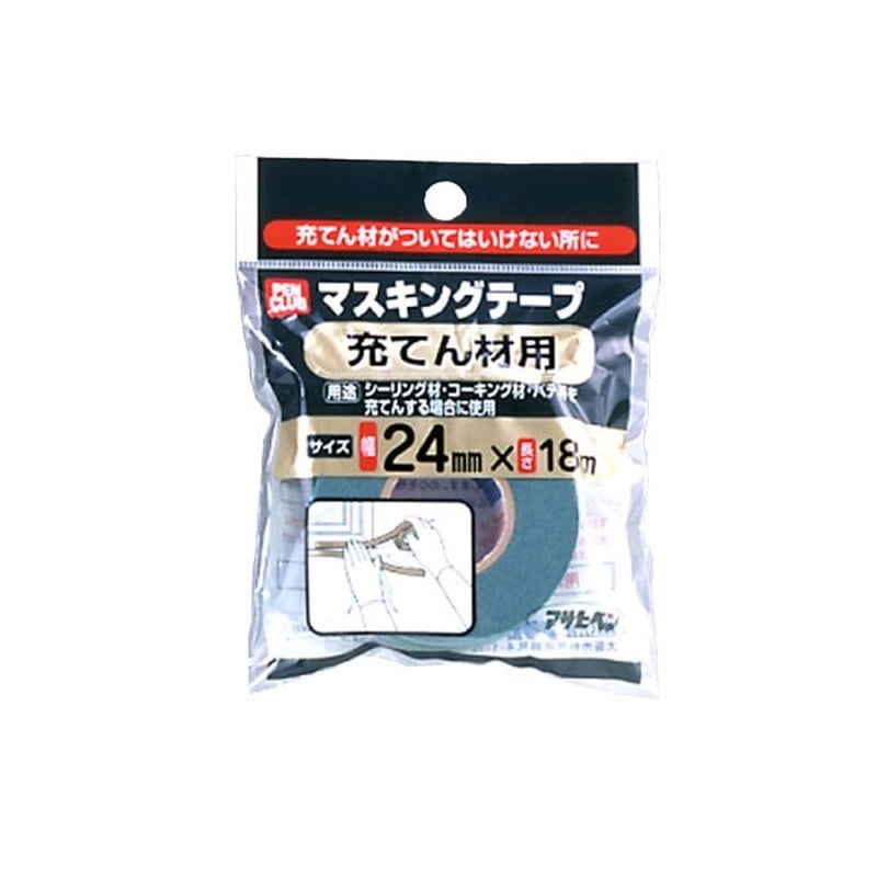 アサヒペン 9016072 PCマスキングテープ 24mm×18m 充てん材用 1個（ご注文単位1個）【直送品】