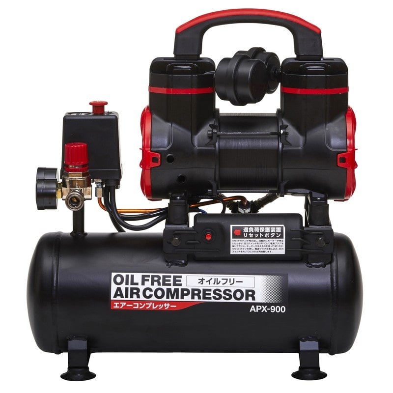 アサヒペン 9019322 オイルフリーエアーコンプレッサー 8L APX-900 1個(ご注文単位1個)【直送品】