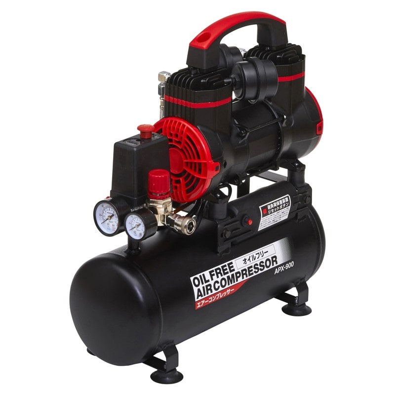 アサヒペン 9019322 オイルフリーエアーコンプレッサー 8L APX-900 1個（ご注文単位1個）【直送品】