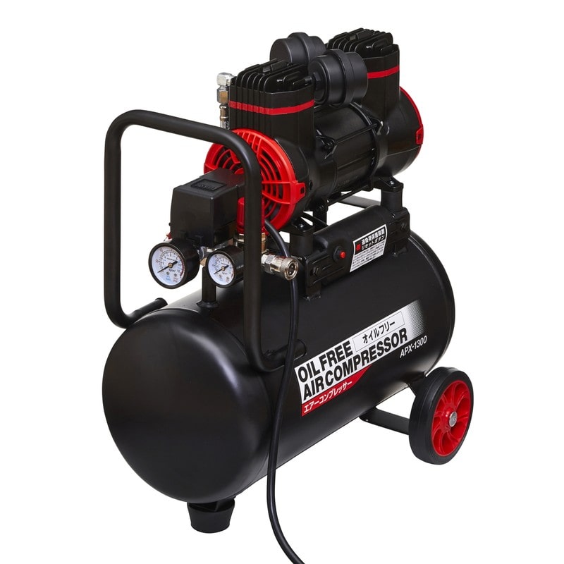 アサヒペン 9019323 オイルフリーエアーコンプレッサー 18L APX-1300 1個（ご注文単位1個）【直送品】