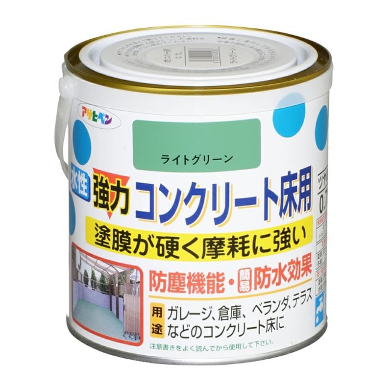 アサヒペン 901044 水性コンクリート床用 0.7L ライトグリーン 1個(ご注文単位1個)【直送品】