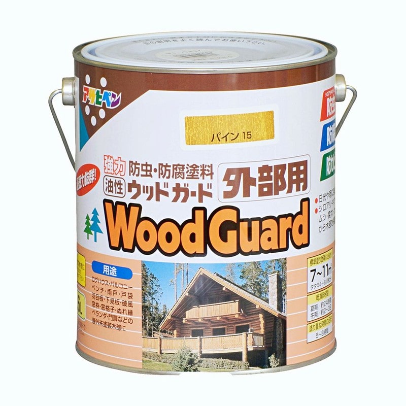 アサヒペン 9016876 ウッドガード 外部用 1.6L パイン 1個(ご注文単位1個)【直送品】