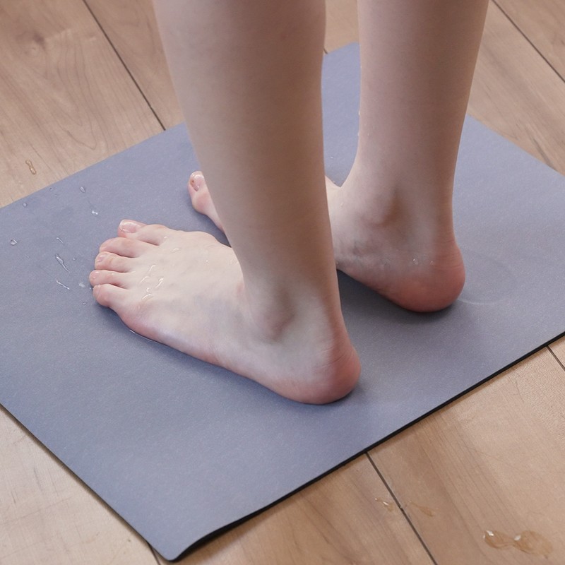 アサヒペン 9019256 溶岩石バスマット ソフトタイプ グレー YS-02L 1個(ご注文単位1個)【直送品】