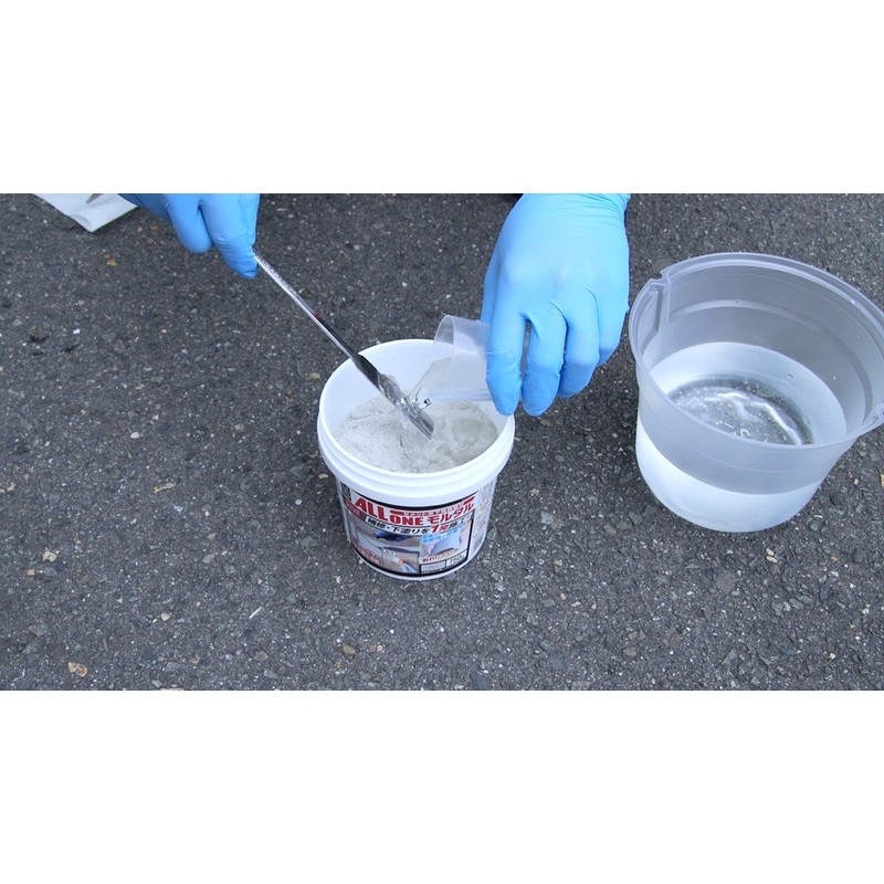 アサヒペン 9019221 AP オールワンモルタル 3kg グレー 1個（ご注文単位1個）【直送品】