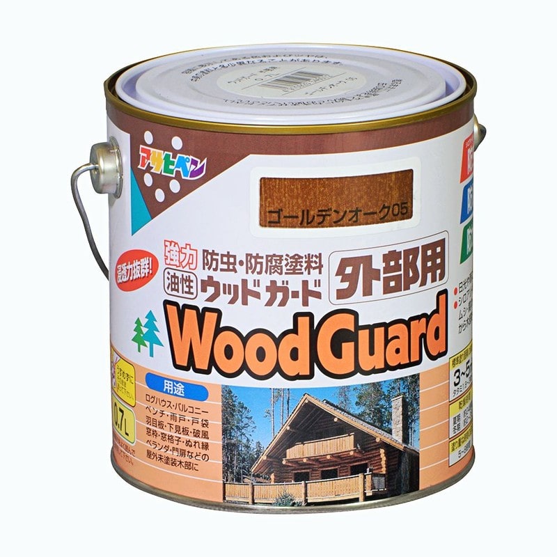 アサヒペン 9016886 ウッドガード 外部用 0.7L Gオーク 1個（ご注文単位1個）【直送品】