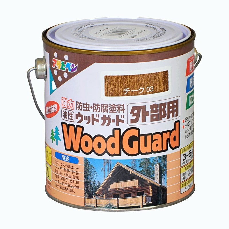 アサヒペン 9016891 ウッドガード 外部用 0.7L チーク 1個（ご注文単位1個）【直送品】