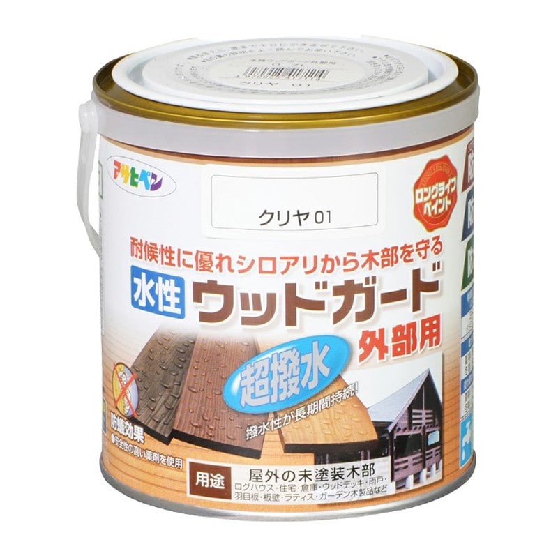 アサヒペン 9011664 水性ウッドガード外部用 0.7L クリヤ 1個（ご注文単位1個）【直送品】