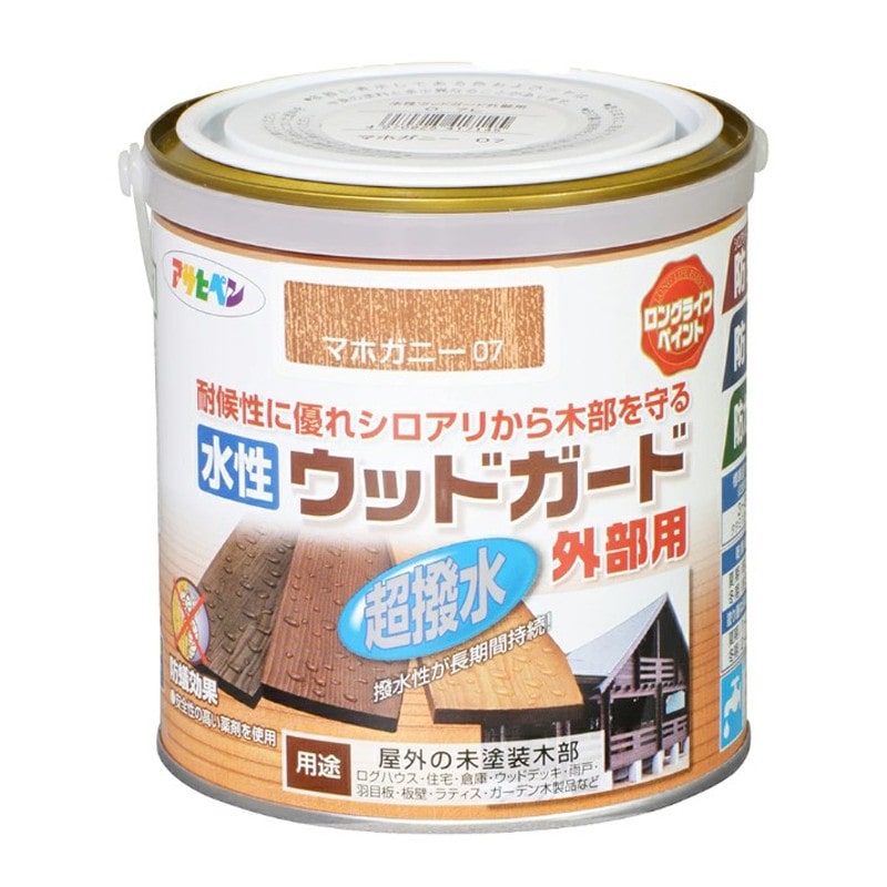 アサヒペン 9011665 水性ウッドガード外部用 0.7L マホガニー 1個（ご注文単位1個）【直送品】