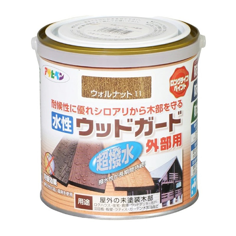 アサヒペン 9011666 水性ウッドガード外部用 0.7L ウォルナット 1個（ご注文単位1個）【直送品】