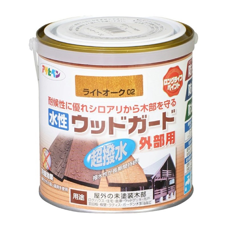 アサヒペン 9011667 水性ウッドガード外部用 0.7L ライトオーク 1個（ご注文単位1個）【直送品】