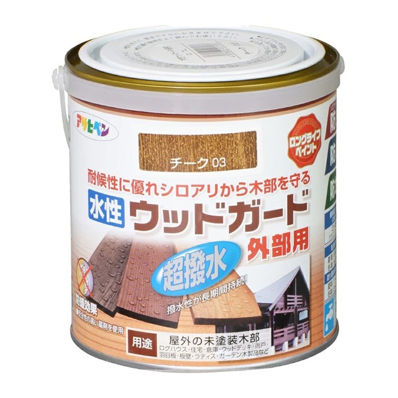 アサヒペン 9011668 水性ウッドガード外部用 0.7L チーク 1個（ご注文単位1個）【直送品】