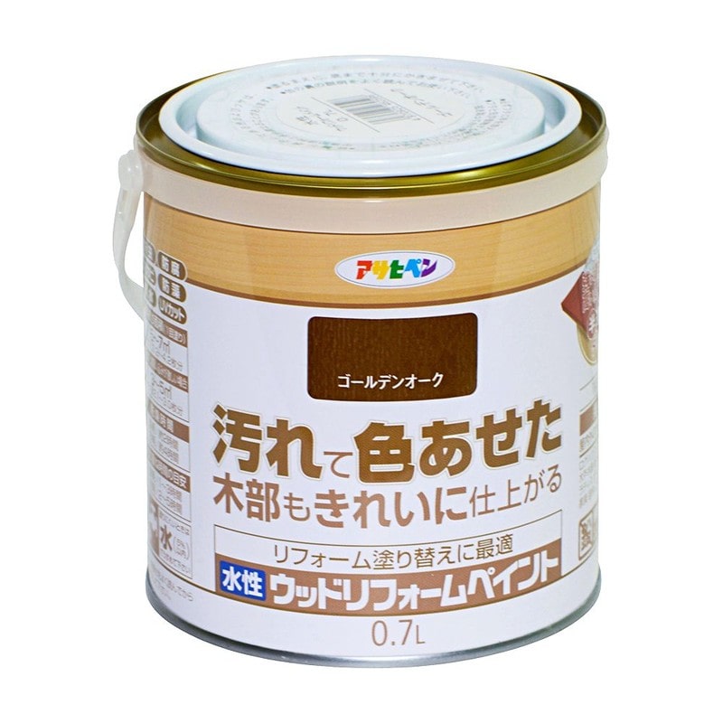 アサヒペン 9018116 水性ウッドリフォームペイント 0.7L Gオーク 1個（ご注文単位1個）【直送品】