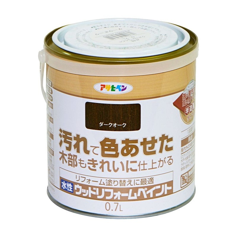 アサヒペン 9018117 水性ウッドリフォームペイント 0.7L Dオーク 1個（ご注文単位1個）【直送品】