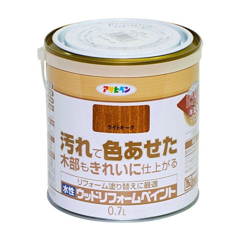 アサヒペン 9018120 水性ウッドリフォームペイント0.7L ライトオーク 1個（ご注文単位1個）【直送品】