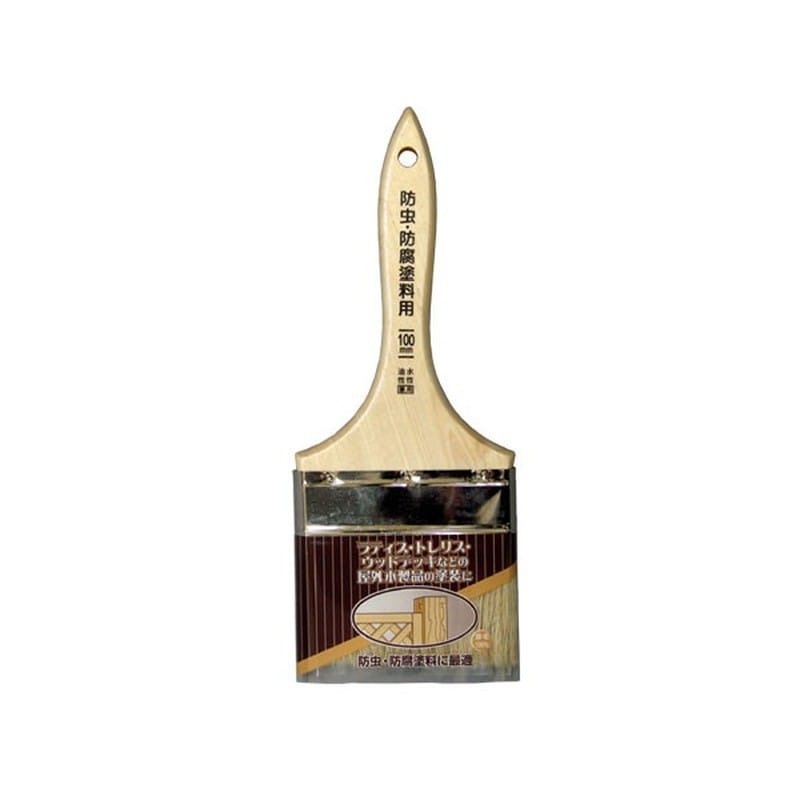 アサヒペン 9016350 防虫・防腐塗料用 100mm B-B-100 1個(ご注文単位1個)【直送品】