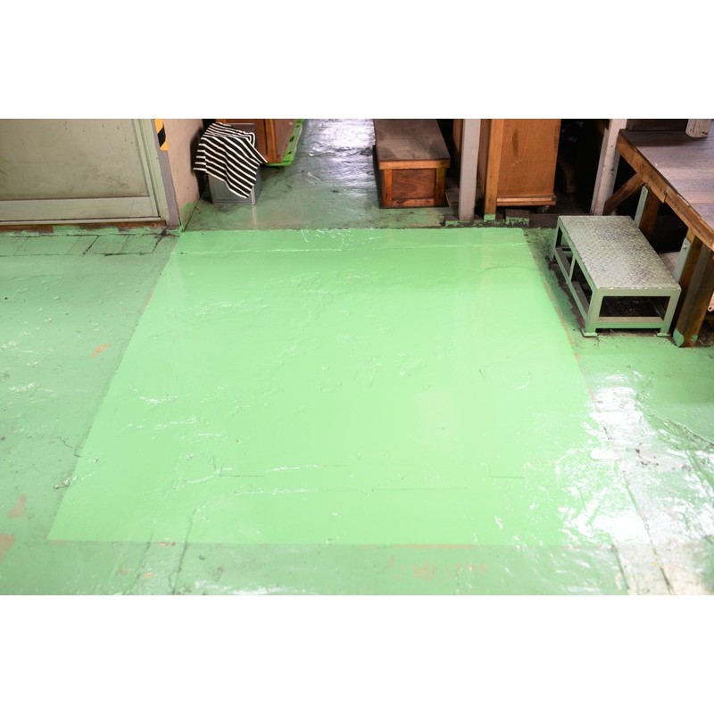 アサヒペン 9018356 水性2液型エポキシ強力防水塗料1kgダークグリーン 1個(ご注文単位1個)【直送品】