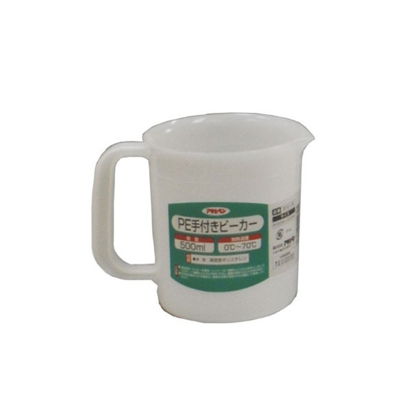 アサヒペン 9016183 手付きビーカー 500ml #3012-09 1個（ご注文単位1個）【直送品】