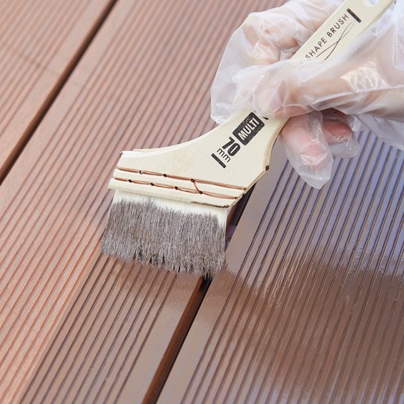 アサヒペン 9019374 水性人工木ウッドステイン 1.8L ライトオーク 1個(ご注文単位1個)【直送品】