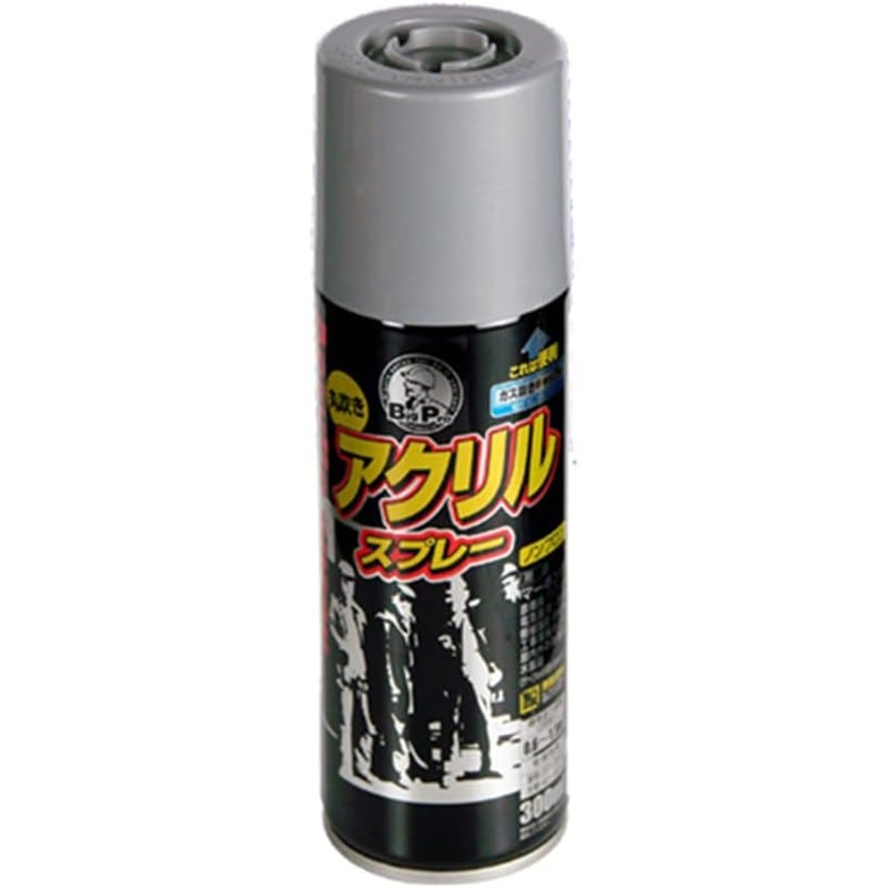アサヒペン 9010253 BIGPRO アクリルスプレー300mL シルバー 1個（ご注文単位1個）【直送品】