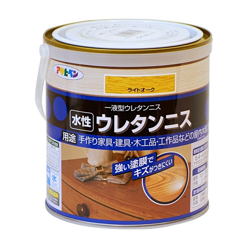 アサヒペン 9018207 水性ウレタンニス 0.7L ライトオーク 1個（ご注文単位1個）【直送品】