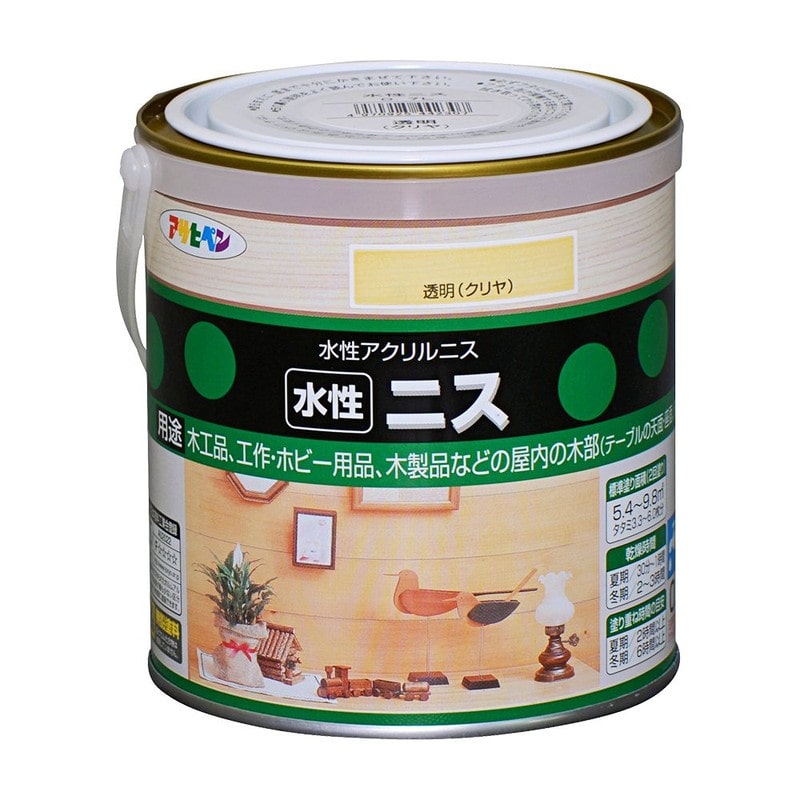 アサヒペン 9010397 水性ニス 0.7L 透明 クリヤ 1個(ご注文単位1個)【直送品】