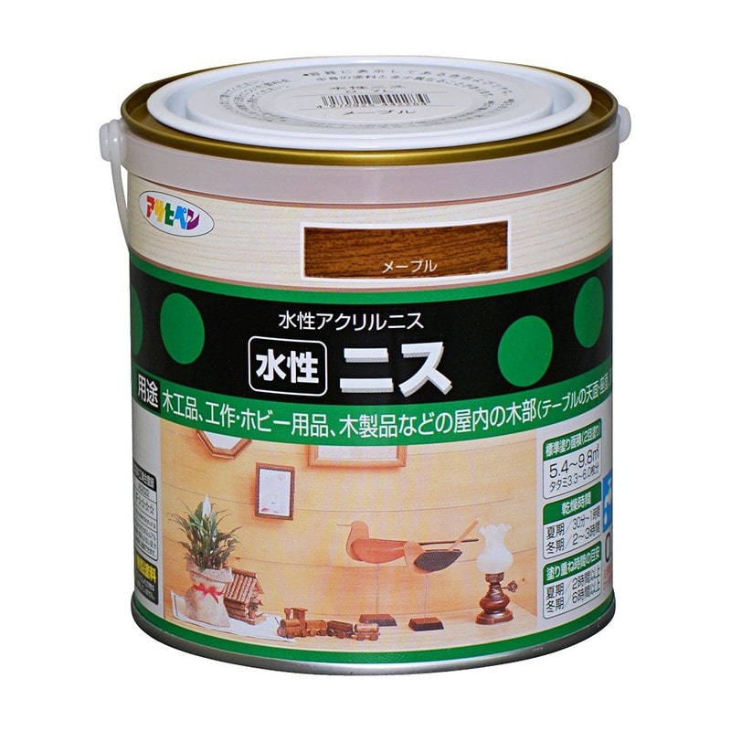 アサヒペン 9010399 水性ニス 0.7L メープル 1個(ご注文単位1個)【直送品】