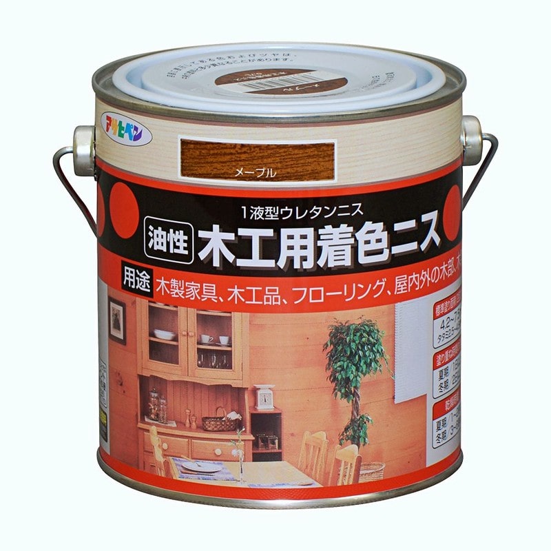 アサヒペン 9010417 木工用着色ニス 0.7L メープル 1個（ご注文単位1個）【直送品】
