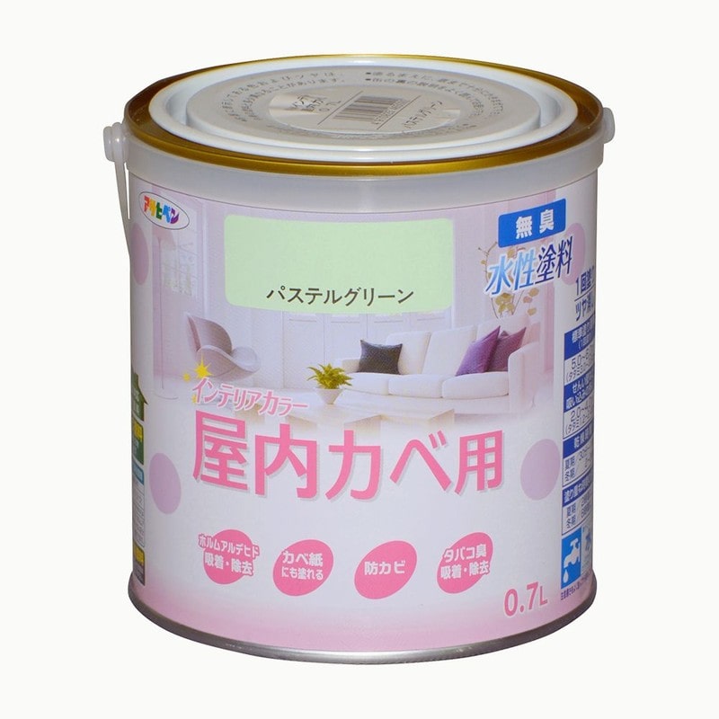 アサヒペン 9017625 NEW水性インテリアカラー屋内カベ0.7L PGN 1個（ご注文単位1個）【直送品】