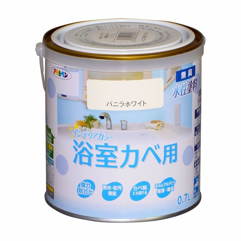 アサヒペン 9017643 NEW水性インテリアカラー浴室カベ0.7L VWH 1個（ご注文単位1個）【直送品】