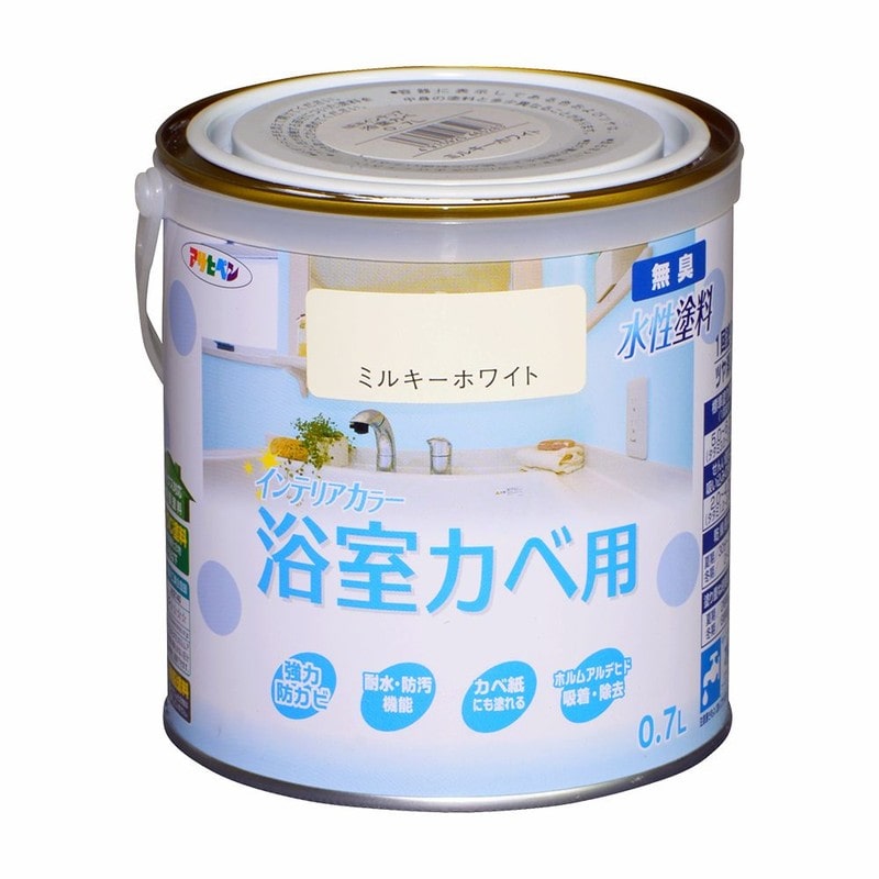 アサヒペン 9017644 NEW水性インテリアカラー浴室カベ0.7L MWH 1個（ご注文単位1個）【直送品】