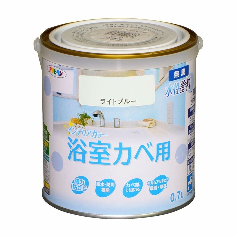 アサヒペン 9017654 NEW水性インテリアカラー浴室カベ0.7L LB 1個（ご注文単位1個）【直送品】