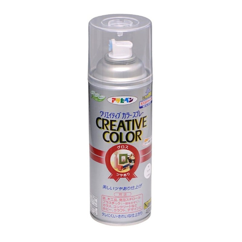 アサヒペン 9010086 クリエイティブカラースプレー 420mL クリヤ 1個（ご注文単位1個）【直送品】