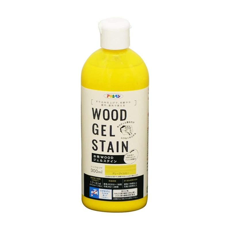 アサヒペン 9018146 水性WOODジェルステイン300ML グレープYW 1個（ご注文単位1個）【直送品】