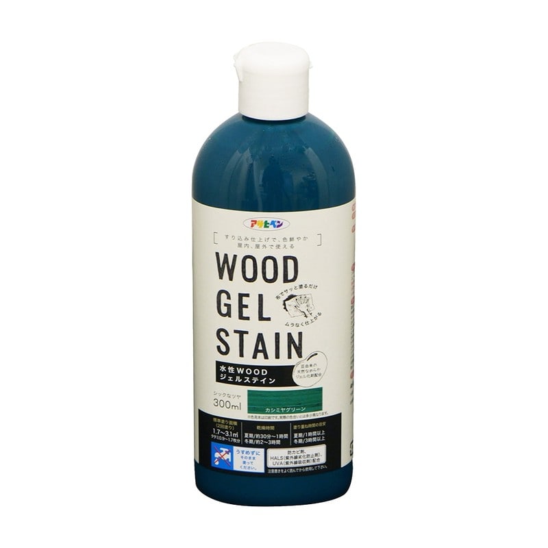 アサヒペン 9018147 水性WOODジェルステイン300ML カシミヤGN 1個（ご注文単位1個）【直送品】