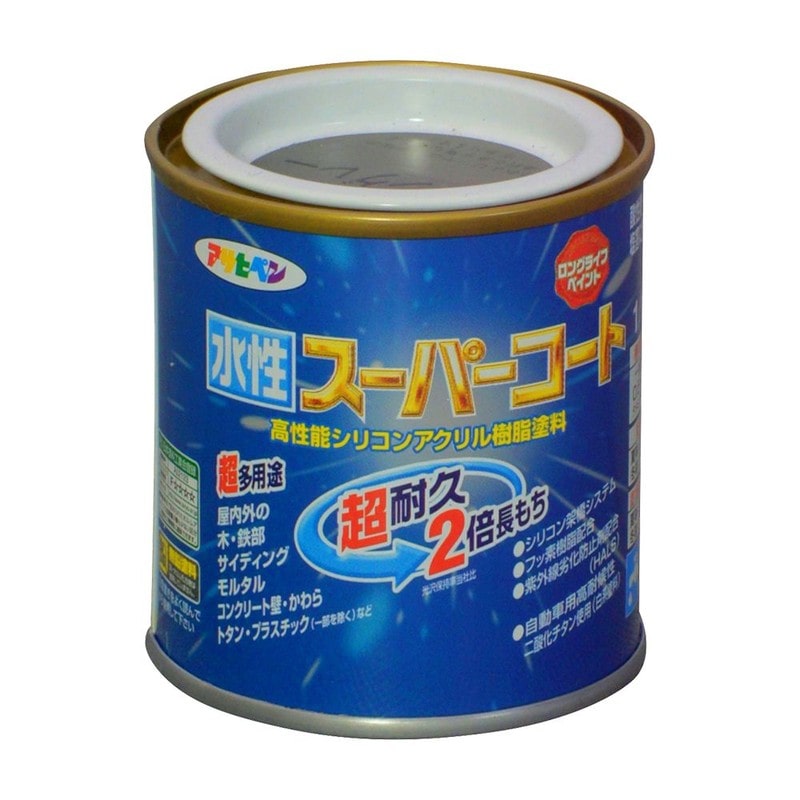 アサヒペン 9011433 水性スーパーコート 1/12L ブラングレー 1個（ご注文単位1個）【直送品】