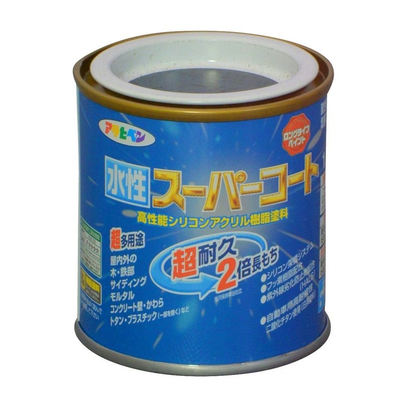 アサヒペン 9011437 水性スーパーコート 1/12LアトランティックBL 1個（ご注文単位1個）【直送品】