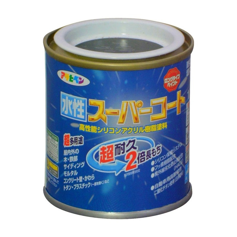 アサヒペン 9011439 水性スーパーコート 1/12L アイリッシュGN 1個（ご注文単位1個）【直送品】