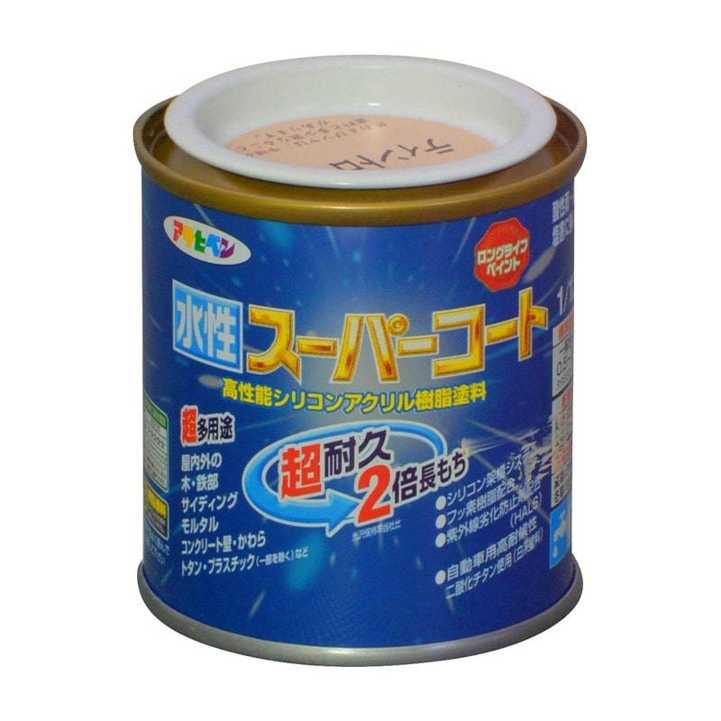 アサヒペン 9011445 水性スーパーコート 1/12L ティントローズ 1個（ご注文単位1個）【直送品】