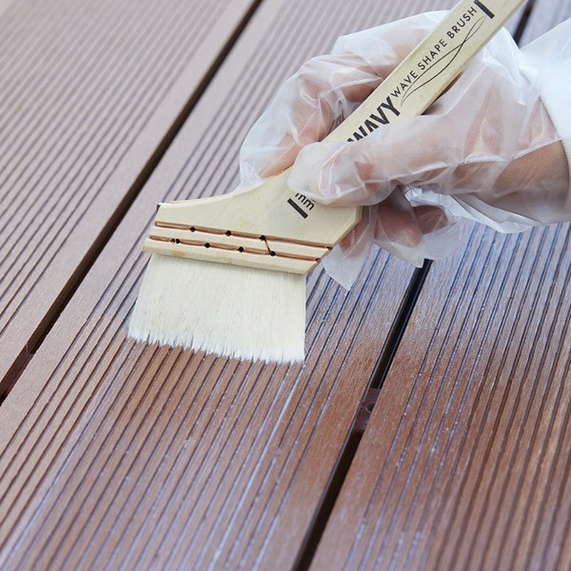 アサヒペン 9019372 水性人工木ウッドステイン 0.8L ダークオーク 1個（ご注文単位1個）【直送品】