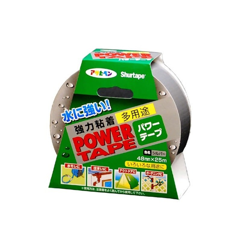 アサヒペン 901303 パワーテープ 25m シルバー T251 1個（ご注文単位1個）【直送品】