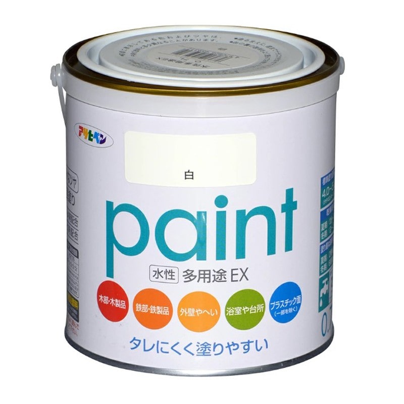 アサヒペン 9017315 水性多用途EX 0.7L 白 1個（ご注文単位1個）【直送品】