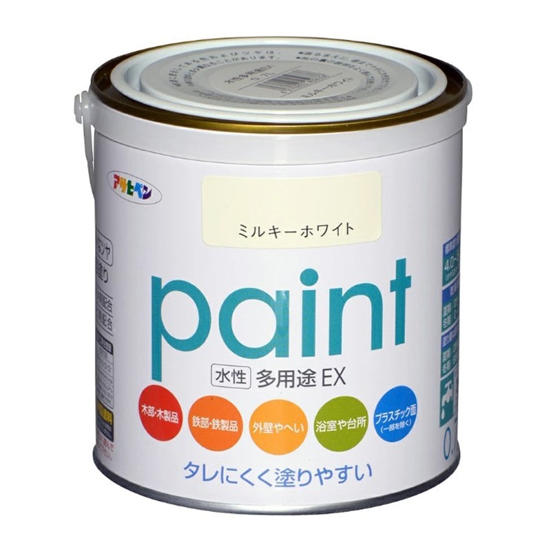 アサヒペン 9017317 水性多用途EX 0.7L ミルキーホワイト 1個（ご注文単位1個）【直送品】