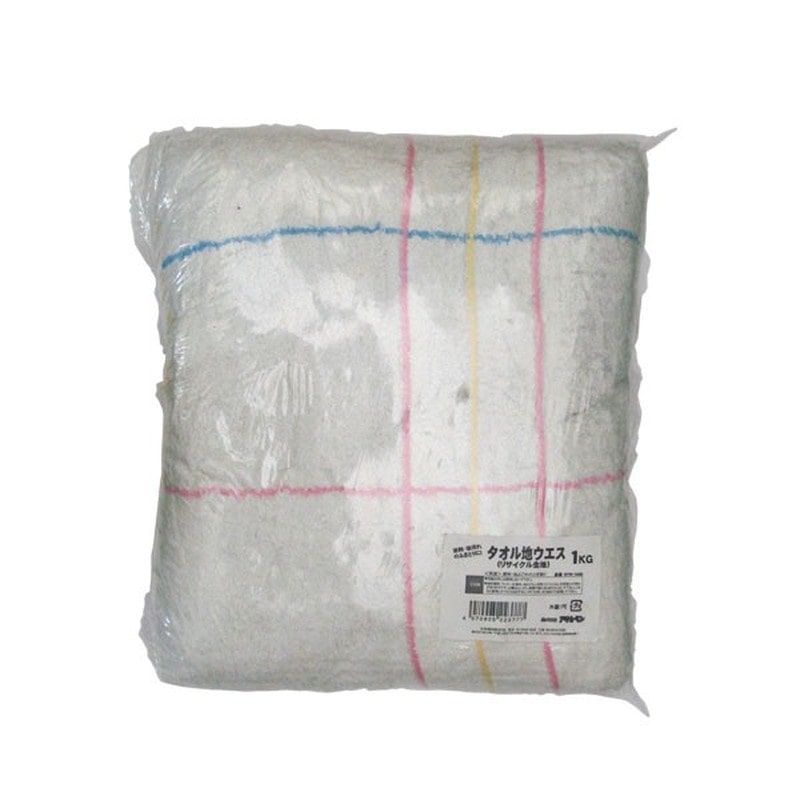 アサヒペン 9016907 タオル地ウエスリサイクル生地 1kg RTW-1000 1個（ご注文単位1個）【直送品】