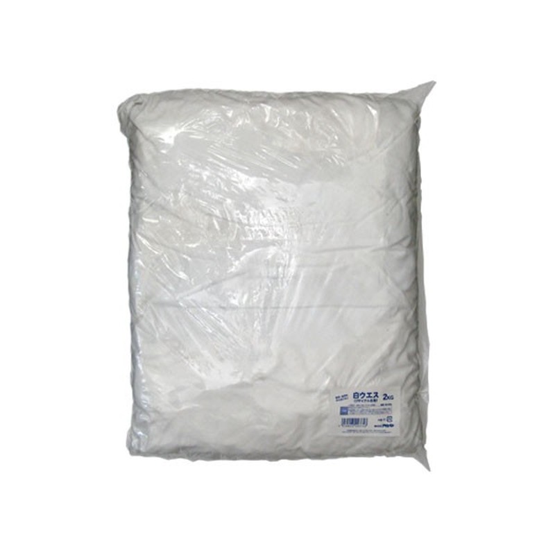 アサヒペン 9016325 白ウエスリサイクル生地 2kg RW-2000 1個（ご注文単位1個）【直送品】
