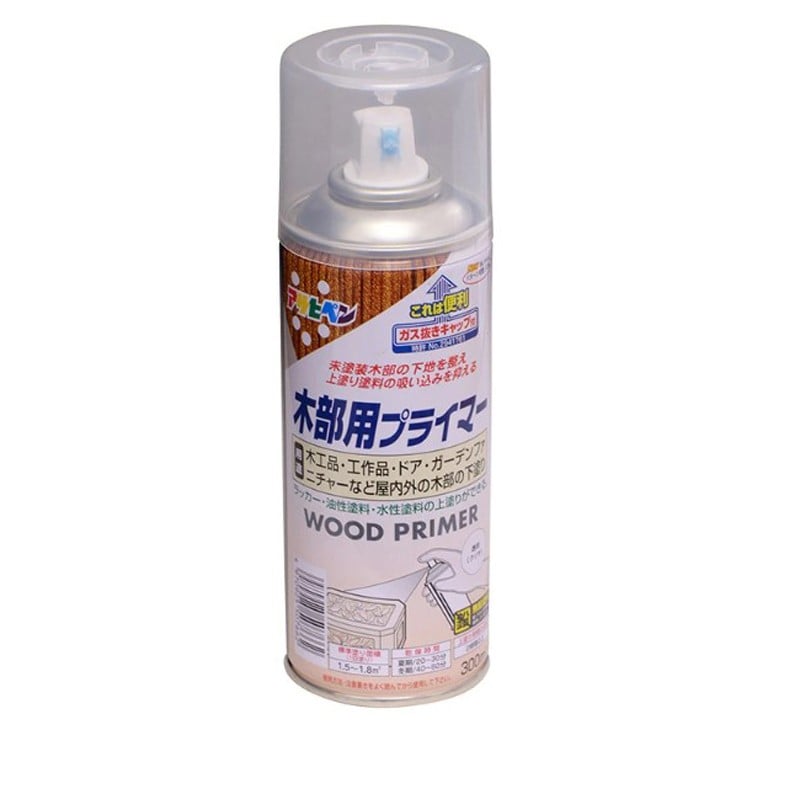 アサヒペン 901296 木部用プライマー 300mL クリヤ 1個（ご注文単位1個）【直送品】