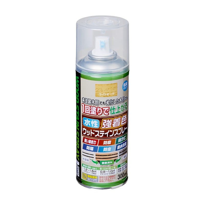 アサヒペン 9011959 水性強着色ウッドステインスプレー300MLLオーク 1個（ご注文単位1個）【直送品】