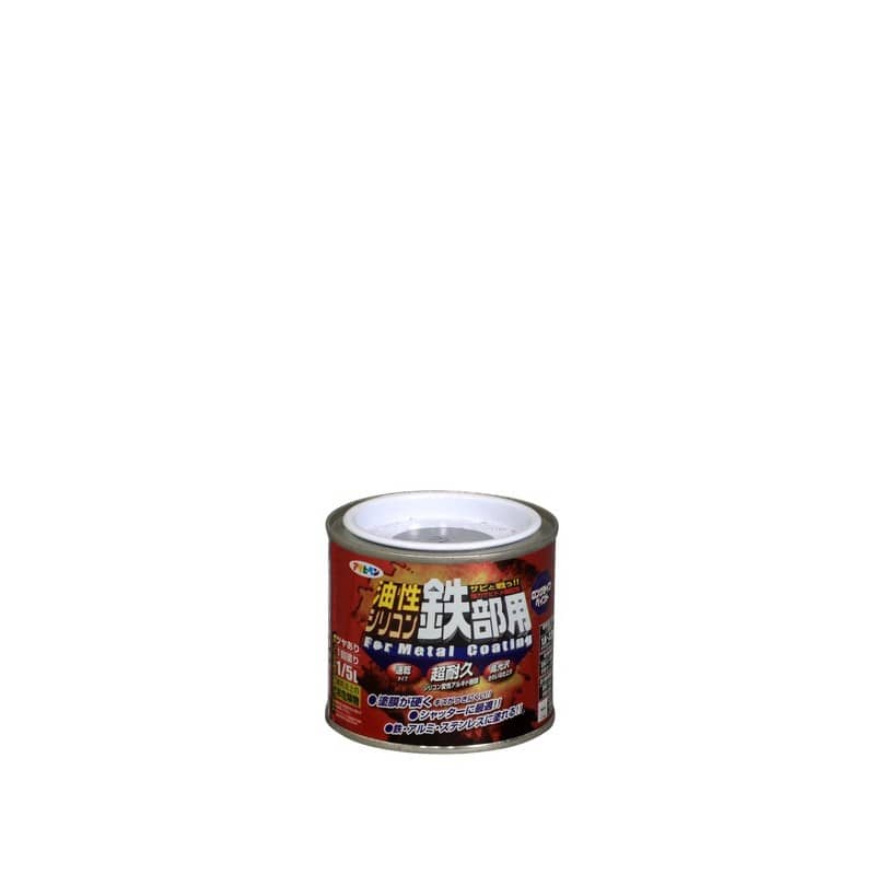 アサヒペン 9010767 AP 油性シリコン鉄部用 1/5L グレー 1個（ご注文単位1個）【直送品】