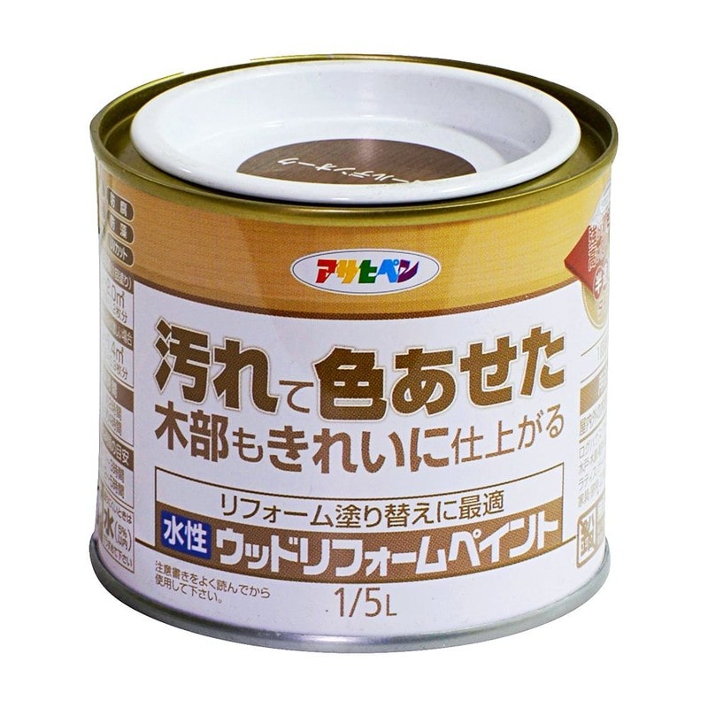 アサヒペン 9018108 水性ウッドリフォームペイント 1/5L Gオーク 1個（ご注文単位1個）【直送品】